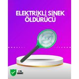 HERŞEYBURDAMODA Iç ve Dış Mekan Elektrikli Sinek Öldürücü | Hafif ve Ergonomik Tasarım