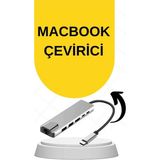 HERŞEYBURDAMODA Macbook Pro/air Uyumlu USB Type-C 8 In 1 Hub Dönüştürücü Çevirici Çoklayıcı USB Hdmı Micro Sd 8 Gir - Seçenek