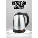 HERŞEYBURDAMODA Su Isıtıcı 220 - 240 V Paslanmaz Çelik Kettle Uzun Ömürlü 2000 Watt