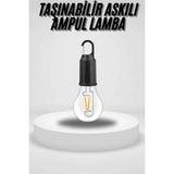 HERŞEYBURDAMODA Taşınabilir Askılı Ampul Kamp Lambası Askılı Type-C Şarjlı Bahçe Lambası - Seçenek