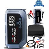HERŞEYBURDAMODA VTN-605 Şarjlı 12.000 Mah Taşınabilir Çantalı Araç Akü Şarj Takviyeli Işıklı Hava Kompresörü - Seçenek