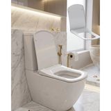 HERŞEYBURDAMODA Yavaş Kapanan Klozet Kapağı Universal Uyum Kolay Temizlik