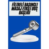 HERŞEYBURDAMODA Yeni Nesil Duş Başlığı Paslanmaz Çelik Masaj Etkili Ergonomik Tasarım Su Basınçlı
