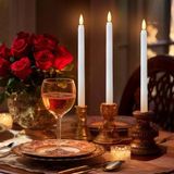 Herşeytrend 28 Cm Pilli Led Mum 12'Li Paket Vitrin