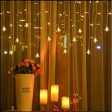Herşeytrend 4 Metre 19 Saçaklı Yıldız Perde LED Işık Seti