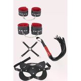 Herşeytrend 4Lü Kol Bacak Kırbaç Maske Deri Aksesuar Set