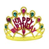 Herşeytrend Altın Renk Happy Birthday Doğum Günü Tacı