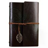 Herşeytrend Büyük Yaprak Desenli Deri Defter