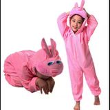 Herşeytrend Çocuk Tavşan Kostümü Pembe Renk 2-3 Yaş