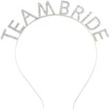 Herşeytrend Gümüş Kaplama Kristal Taşlı Team Bride Taç