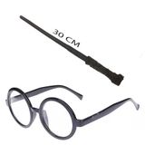 Herşeytrend Harry Potter Asası 30 Cm Ve Siyah Çerçeveli Harry Potter Gözlüğü Seti