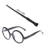 Herşeytrend Harry Potter Asası Ve Siyah Çerçeveli Gözlük Seti
