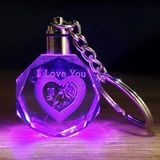 Herşeytrend I Love You Yazılı Renk Değiştiren Işıklı Anahtarlık