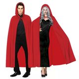 Herşeytrend Kırmızı Renk Kapşonlu Pelerin 120 Cm
