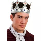 Herşeytrend Kral Tacı Gümüş Renk Kumaş Malzeme Yetişkin Boy