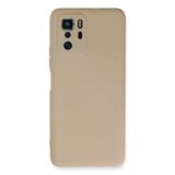 Herşeytrend Xiaomi Poco X3 Gt Kılıf Nano İçi Kadife Silikon - Pudra
