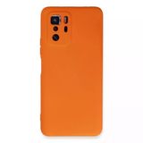 Herşeytrend Xiaomi Poco X3 Gt Kılıf Nano İçi Kadife Silikon - Turuncu