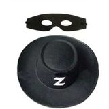 Herşeytrend Zorro Şapka Maske Set Yetişkin