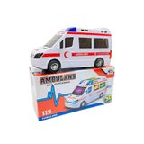 HerşeyVarBurda 112 Türk Ambulans Arabası Işıklı Siren Sesli Hareketli Hızır Acil 20 Cm Çarp Dön El Becerisi