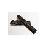 &Hertür Saate &Uygun Kelebek Toka 24 MM koyu kahve kordon (186 ) gumuş toka dop17822100igo