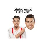 heryerehediye Cristiano Ronaldo Karton Yüz Maskesi, Kalın Kuşe Baskı (5 Adet)