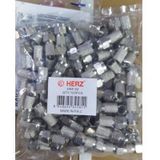 Herz Hf-02 Rg6 U6 22 Mm Siyah Contali F Konnektor 100 Lu Poset Uydu Tv Cctv Konnektoru