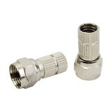 Herz Hrf-03 Rg6 U6 F Konnektor 22 Mm Siyah Contali Uydu Anten Konnektoru Soketi 100 Adet