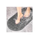 Herza House Massage Bath Mat Masajlı Vantuzlu Banyo & Duş Kaydırmazı Paspası Antrasit GRİ 43 x 61