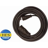 Hes 3x2.5 mm Araç Şarj Uzatma Kablosu - Tüm Araçlar Için Uyumlu -Ttr Tambakır -Numaratör Hediyeli - Siyah - 10 Metre