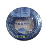 Hes H07V-U Nya 6 mm Siyah Kablo