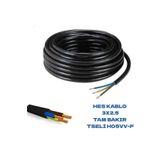 HES KABLO 3X2.5 TTR % YÜZ TAM BAKIR KABLO 20 METRE
