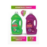 Hes Sıvı Çamaşır Deterjanı Renkliler + Renkliler&Beyazlar