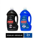 Hes Sıvı Çamaşır Deterjanı Siyahlar / Beyazlar - 3 lt