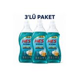 Hes Soda+ Arap Sabunu Çamaşır Deterjanı ve Çok Amaçlı Sıvı Temizleyici 1500 ml x 3 Adet