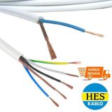 Hes Ttr Kablo %100 Bakır (Kesit Ve Metre Seçenekli) 3x25-beyaz-renk-30-metre