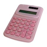 Hesap Makinesi Elektronik 8 Haneli Renk Pembe - Güneş Enerjili