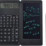Hesap Makinesı Silinebilir LCD Yazı Tabletli Kalemli Katlanabilir Bilimsel Hesap Makinesi