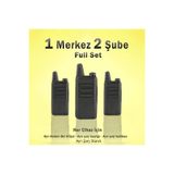 HESAPLI DEPOM Çaycı Telsizi 1 Merkez 2 Şube Kulaklık Hediyeli Full Set