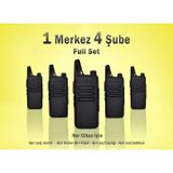 Hesaplı Depom Çaycı Telsizi 1 Merkez 4 Şube Full Set