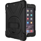 Hesaplı Dünya iPad Mini 1 2 3 Kılıf Omuz Askılı Standlı Tam Koruyucu Üç Katmanlı - Siyah