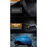 Hesaplı Gross Hsgrs-Üniversal Premium Oto Paspas Volkswagen Golf 6-7-8 Uyumlu 4d Havuzlu - Özel Kutusunda PREMI-T98 - Siyah