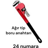 Hesaplı Hırdavat (BORU ANAHTARI MAŞALI)İngiliz Anahtarı Boru Anahtarı 24 no Ağır Tip Boru Anahtarı