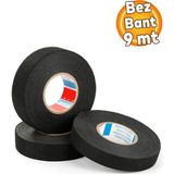 Hesaplı Hırdavat Tüylü Bez Bant Elektrik Elektronik Yalıtım Isı Izolasyon Kablo Siyah 18 Mm