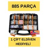 Hesaplı Hırdavat Vida Çantası 885 Parça Set