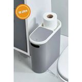 Hesaplı Kasa 10 lt Plastik Banyo Çöp Kovası Gri Modern Tasarım ile Hijyenik Kullanım