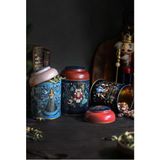 Hesaplı Kasa Fairytale Desenli 3'lü Yuvarlak Metal Saklama Kabı Seti, 9 x 11 Cm, 0,6 Lt - 500 ml