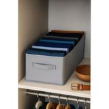 Hesaplı Kasa Gri Renkli Dolap İçi Pantolon Organizer, 26 x 41 x 20 cm Dayanıklı Kumaşla Kolay Erişim Sağlar