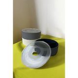 Hesaplı Kasa Kat Kat Dikiş ve Takı Kutusu, 3'lü Set - Füme