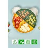 Hesaplı Kasa Yogi Mama Tabağı 4 Bölmeli ve Kaşıklı Mama Tabağı Seti