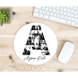 Hesaplısı Burada Kişiye Özel Atatürk Resimleri ile Bezenmiş A Harfli Isimli Baskılı Mousepad